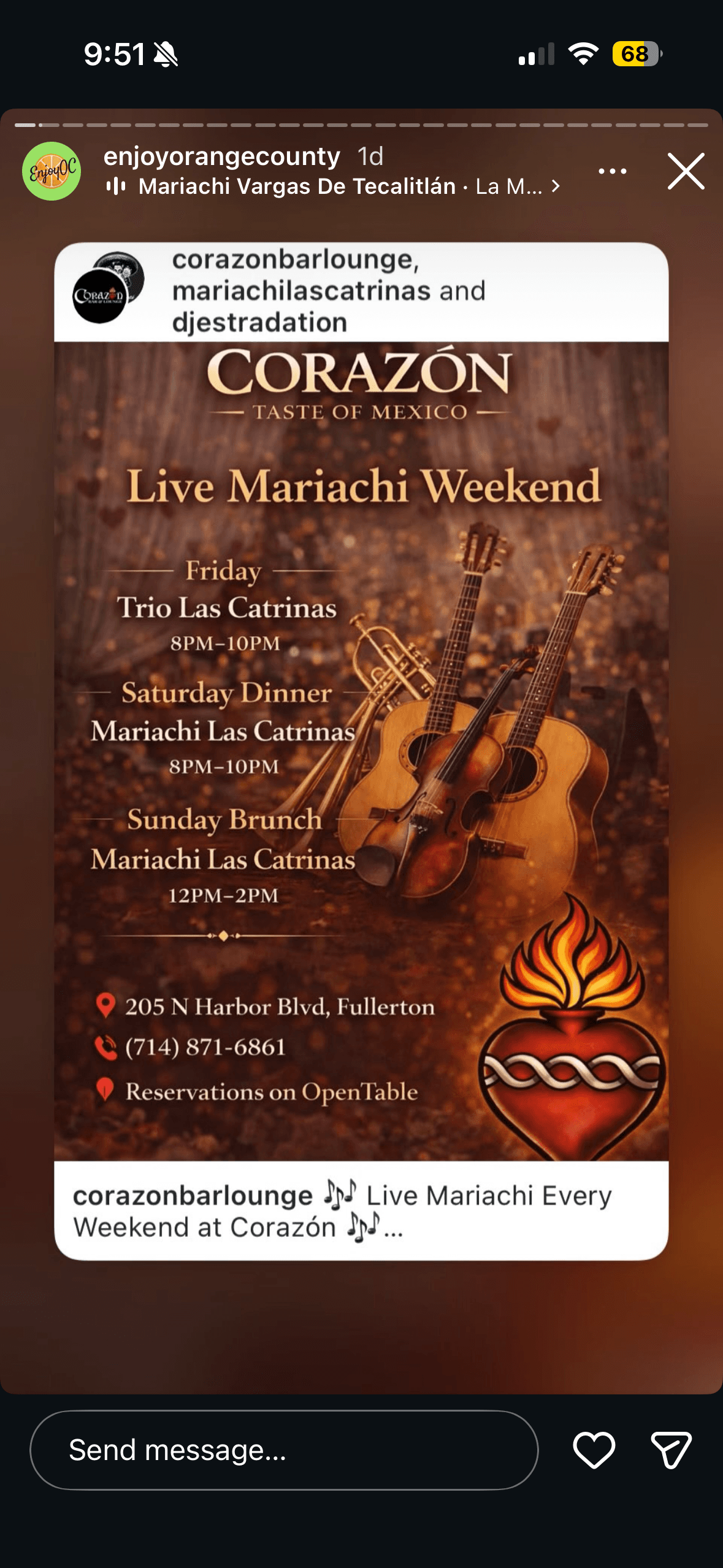 Live Mariachi Sunday Brunch: Mariachi Las Catrinas at Corazon