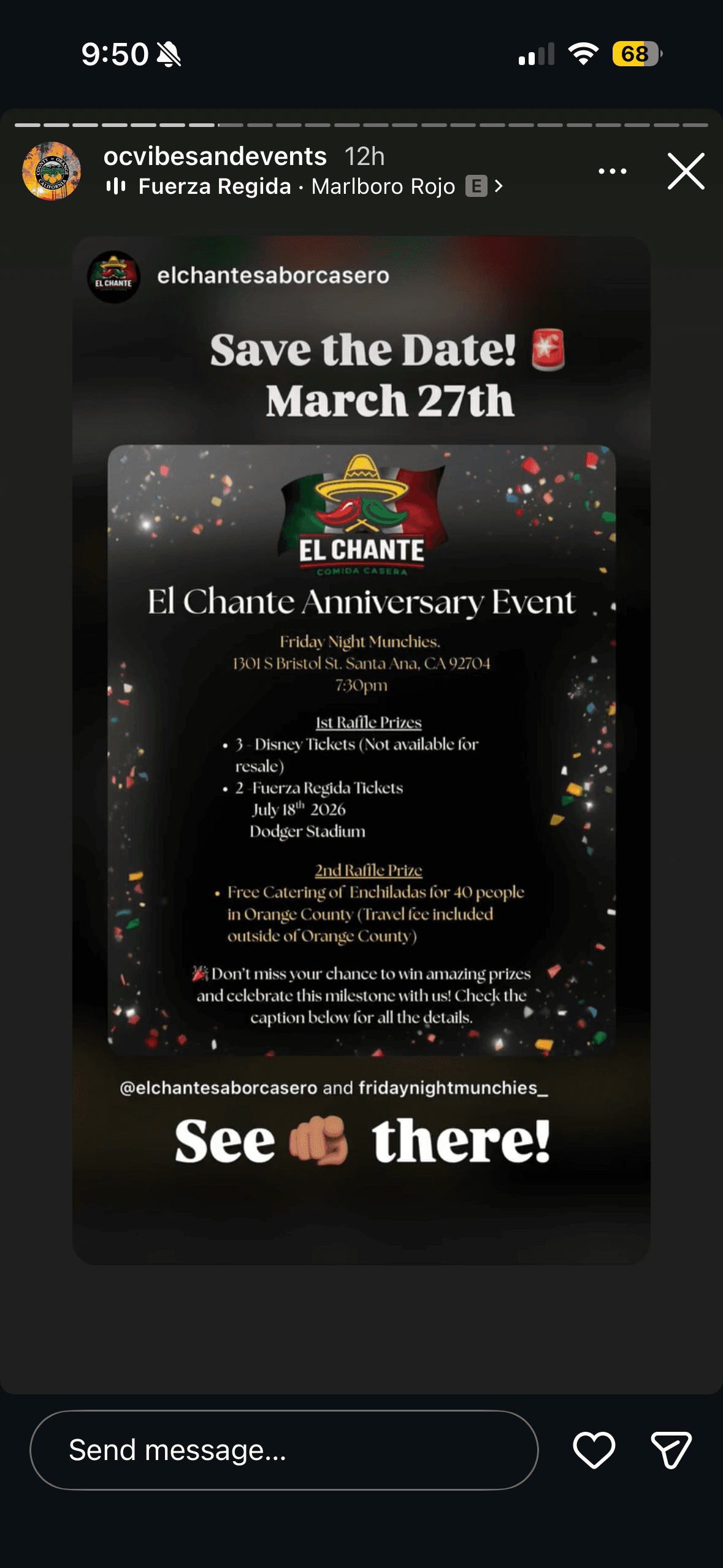 El Chante Anniversary Event at Friday Night Munchies