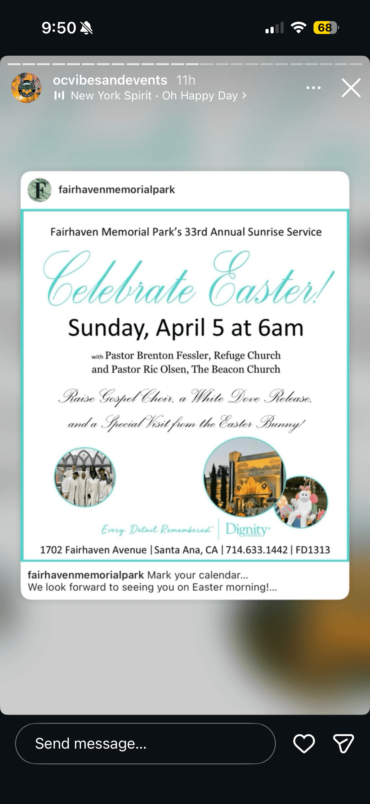 33rd Annual Easter Sunrise Service at Fairhaven Memorial Park