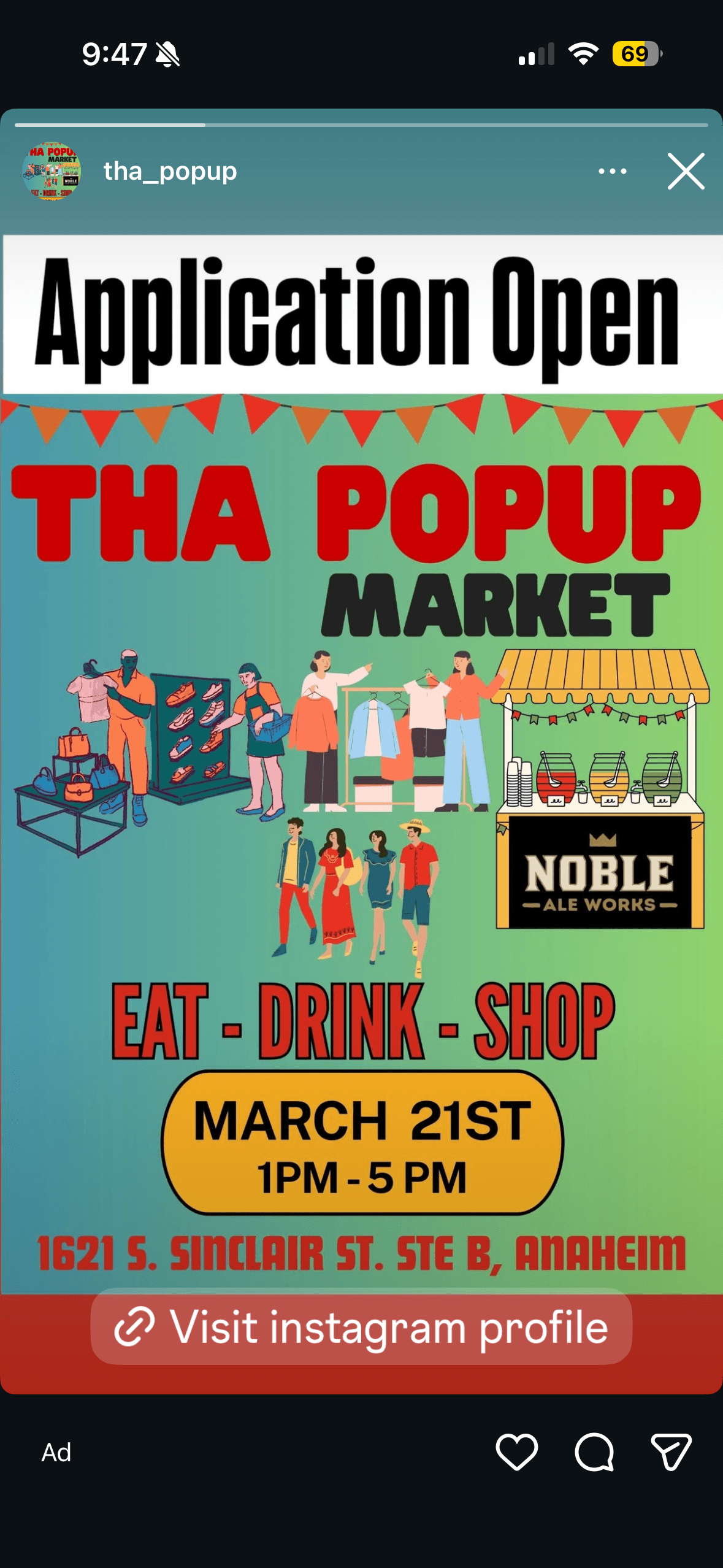Tha Popup Market at Noble Ale Works